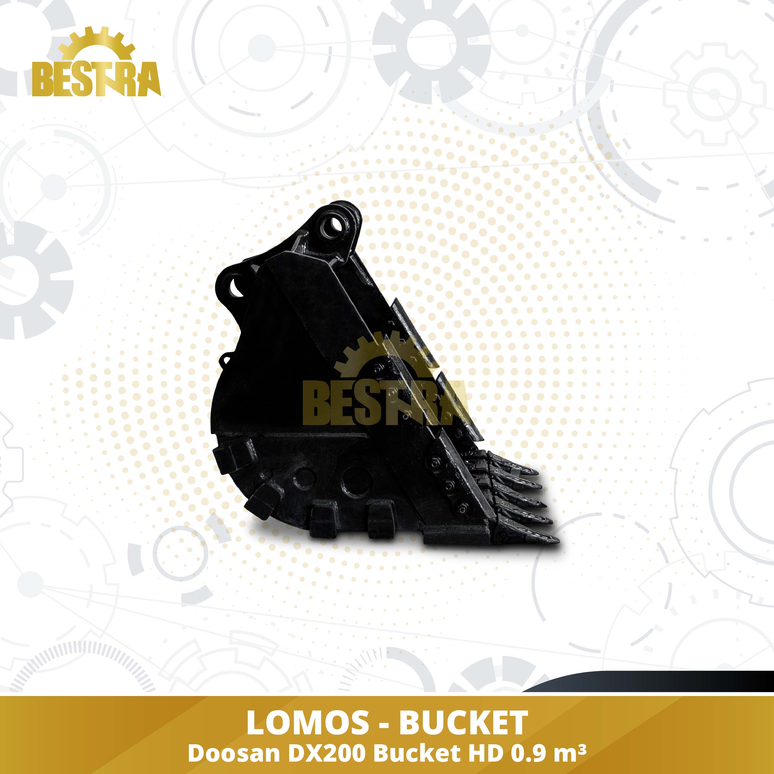 LOMOS Excavator Bucket (GET) Doosan DX200 Bucket HD Image 2