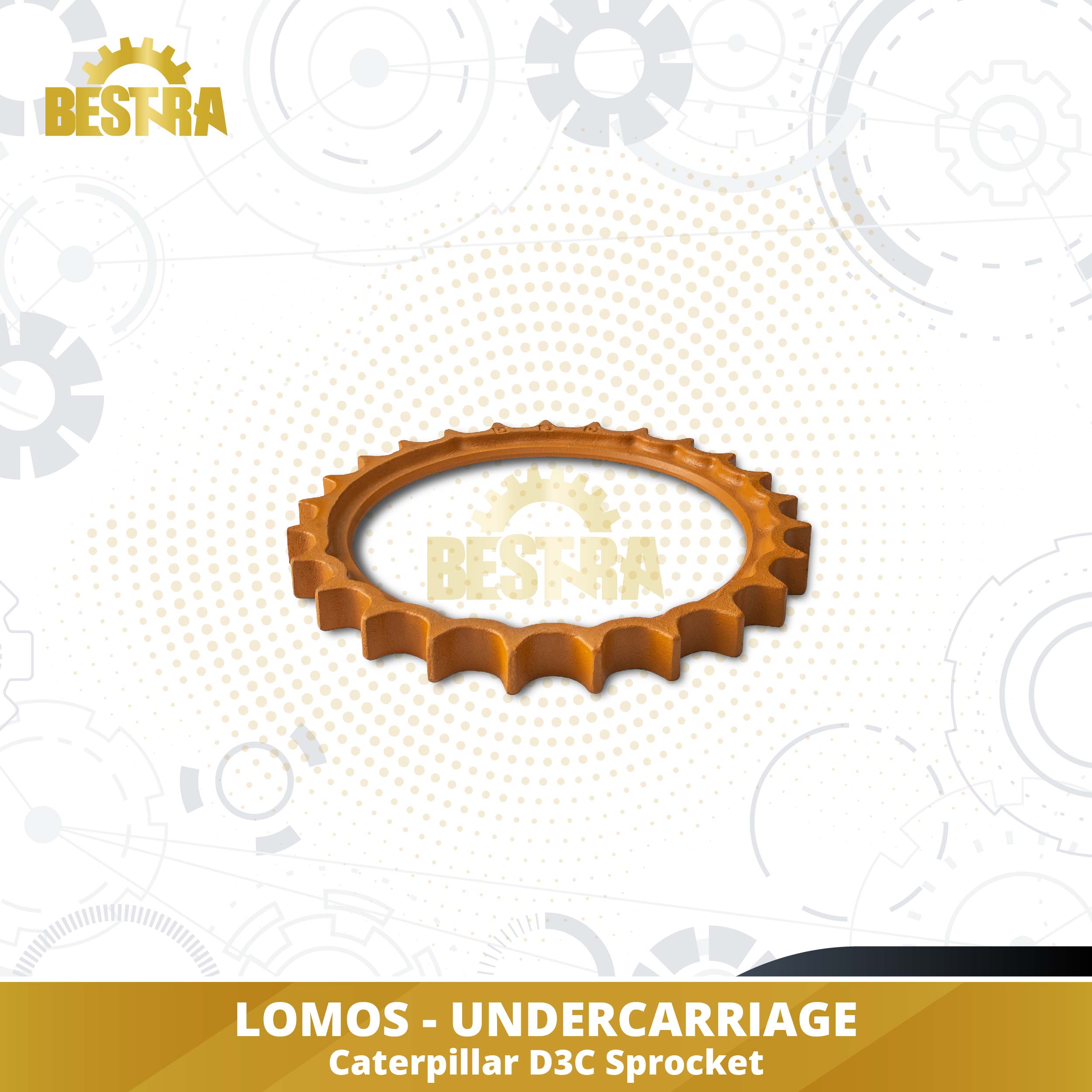 LOMOS Undercarriage Caterpillar D3C Sprocket Image 1