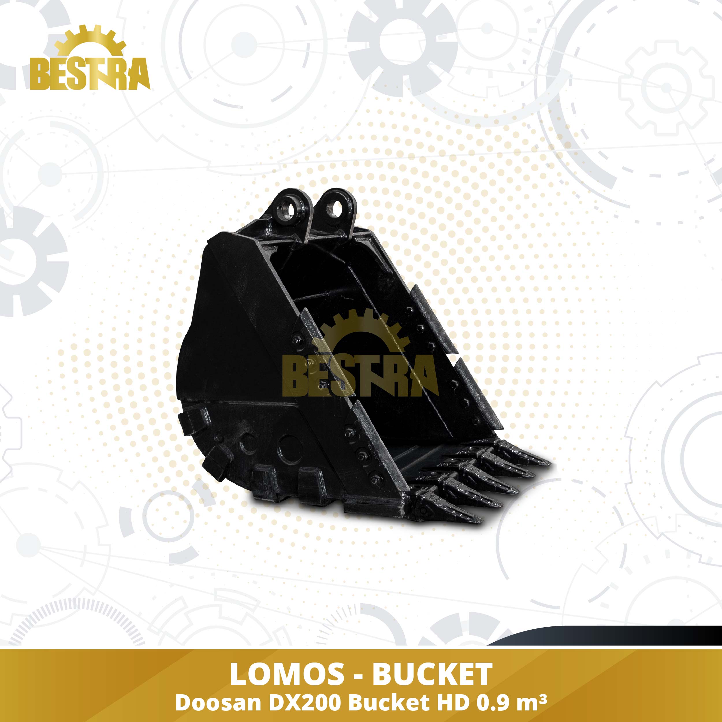 LOMOS Excavator Bucket (GET) Doosan DX200 Bucket HD Image 1