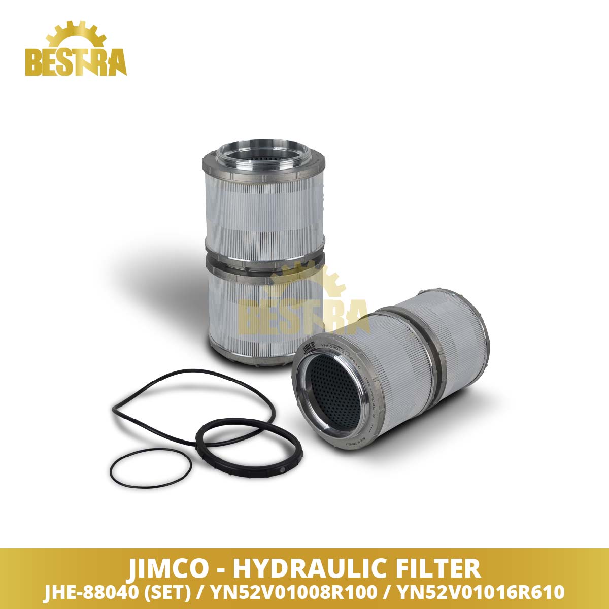 JIMCO JHE-88040-S / YN52V01008R100 / YN52V01016R610 Hydraulic Filter / Saringan Hidrolik Cartridge Image 1