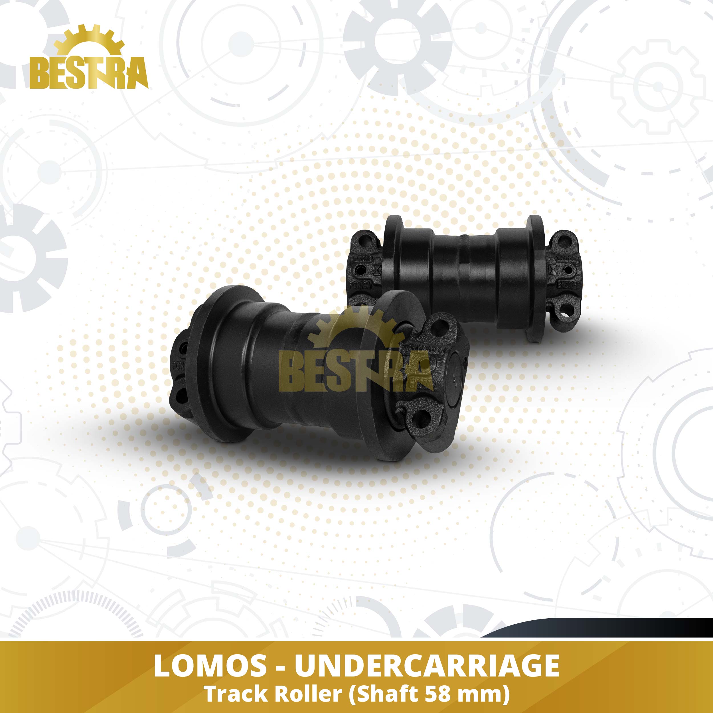 LOMOS Undercarriage Excavator Track Roller Image 2
