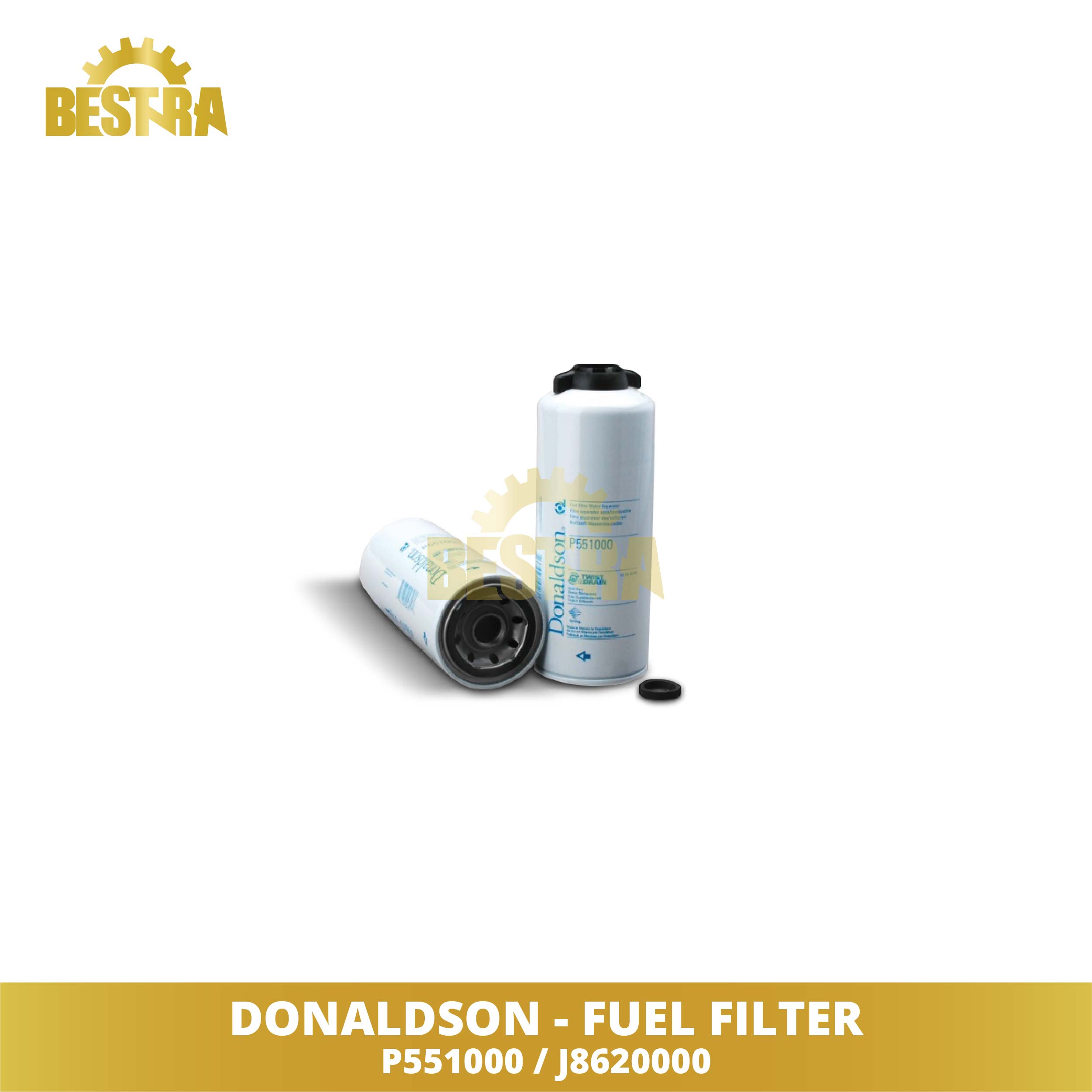 thumbnail image 2 of Donaldson P551001 Fuel Filter With Water Separator – Spin-On, Twist & Drain, New 2 of 4