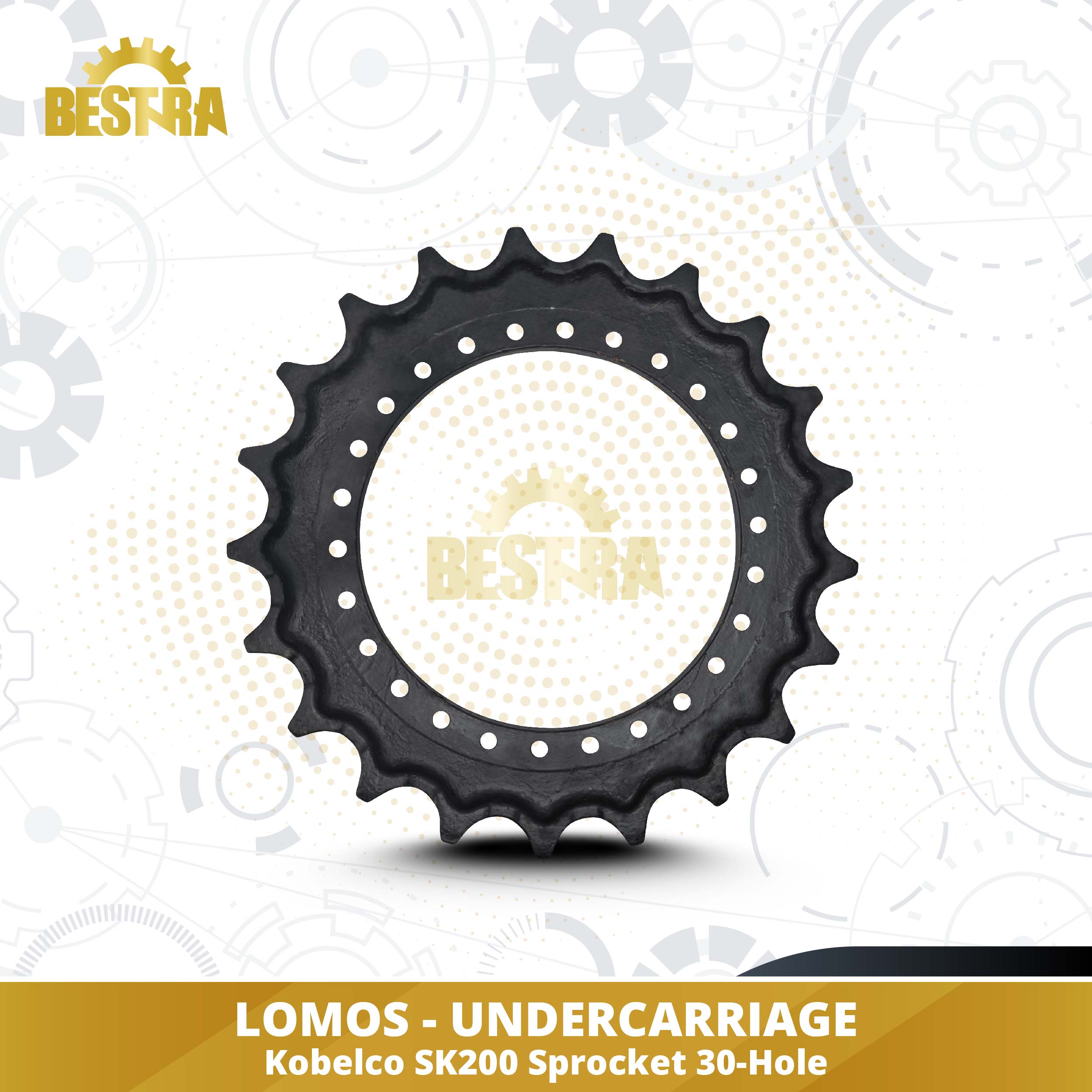 LOMOS Undercarriage Kobelco SK200 Sprocket Image 1