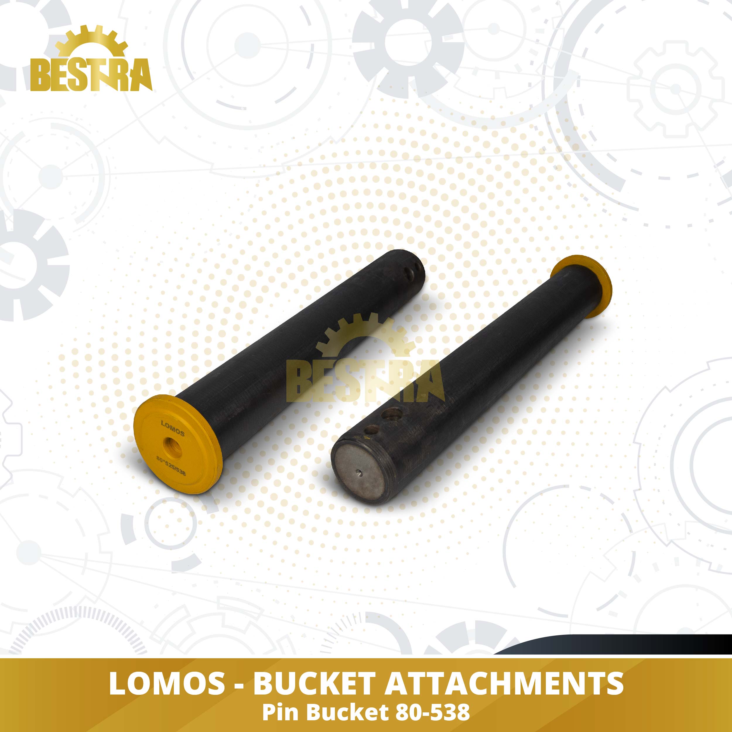 LOMOS Excavator Bucket (GET) Pin Bucket 80-538 mm Image